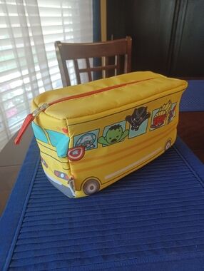 Marvel School Bus Character Zip Pencil Case